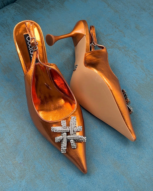 LILY HEELS IN ORANGE - Shoes image 1