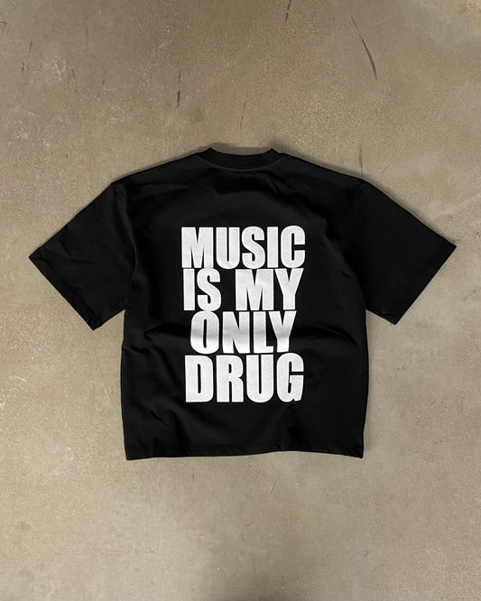 Music Is My Only Drug Tee - Apparel image 1