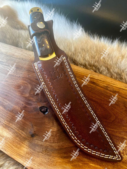 Damascus Steel Tanto Knife With Raindrop Pattern - Apparel image 1