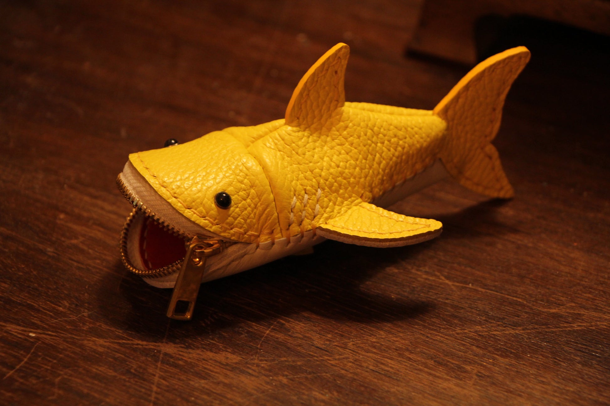 Handmade Leather Shark Coin Purse | Made-to-order 4-8 weeks lead time to ship from Canada - Accessories image 10