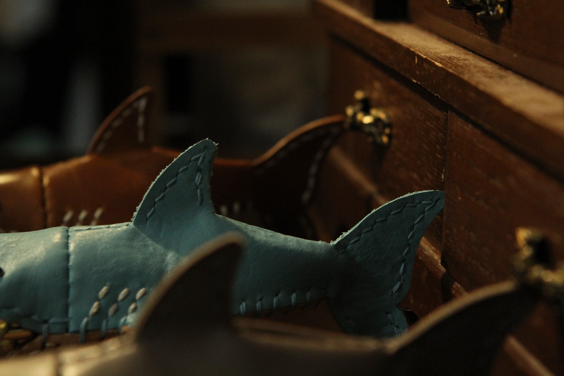 Handmade Leather Shark Coin Purse | Made-to-order 4-8 weeks lead time to ship from Canada - Accessories image 5