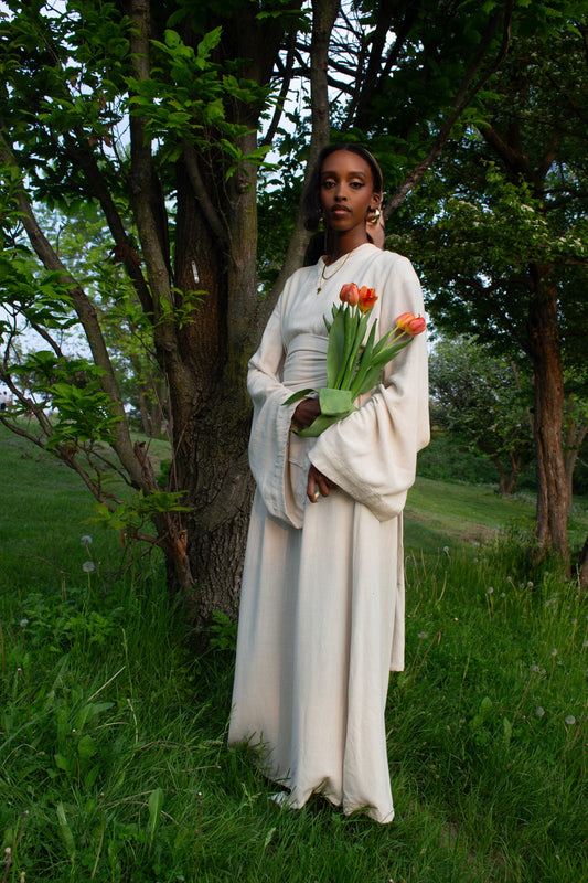 Serenity Dress- Beige - Apparel image 1
