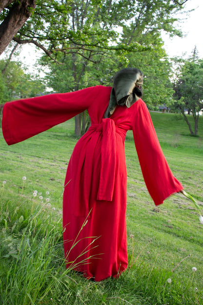 Serenity Dress- Red - Apparel image 3