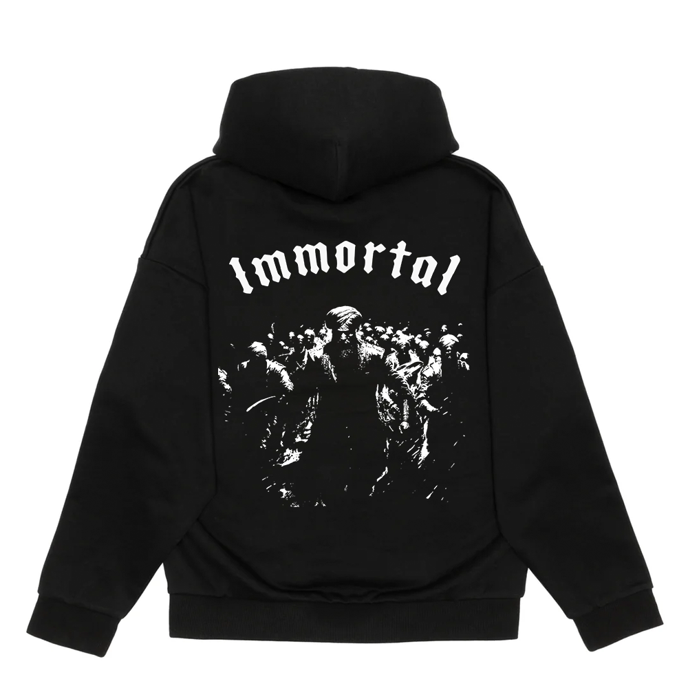 THE IMMORTAL ARMY PREMIUM HEAVYWEIGHT HOODIE - BLACK - Apparel image 1