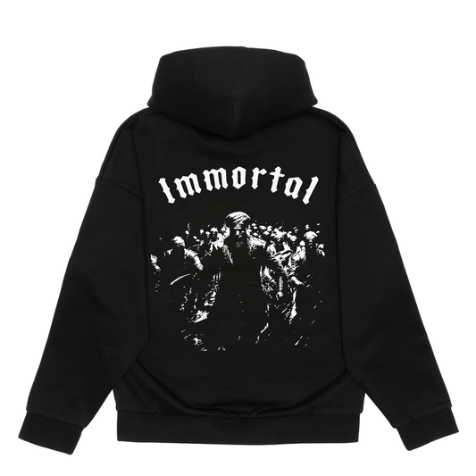 THE IMMORTAL ARMY PREMIUM HEAVYWEIGHT HOODIE - BLACK - Apparel image 1