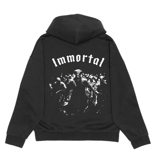THE IMMORTAL ARMY PREMIUM HEAVYWEIGHT HOODIE - MIDNIGHT GREY - Apparel image 1