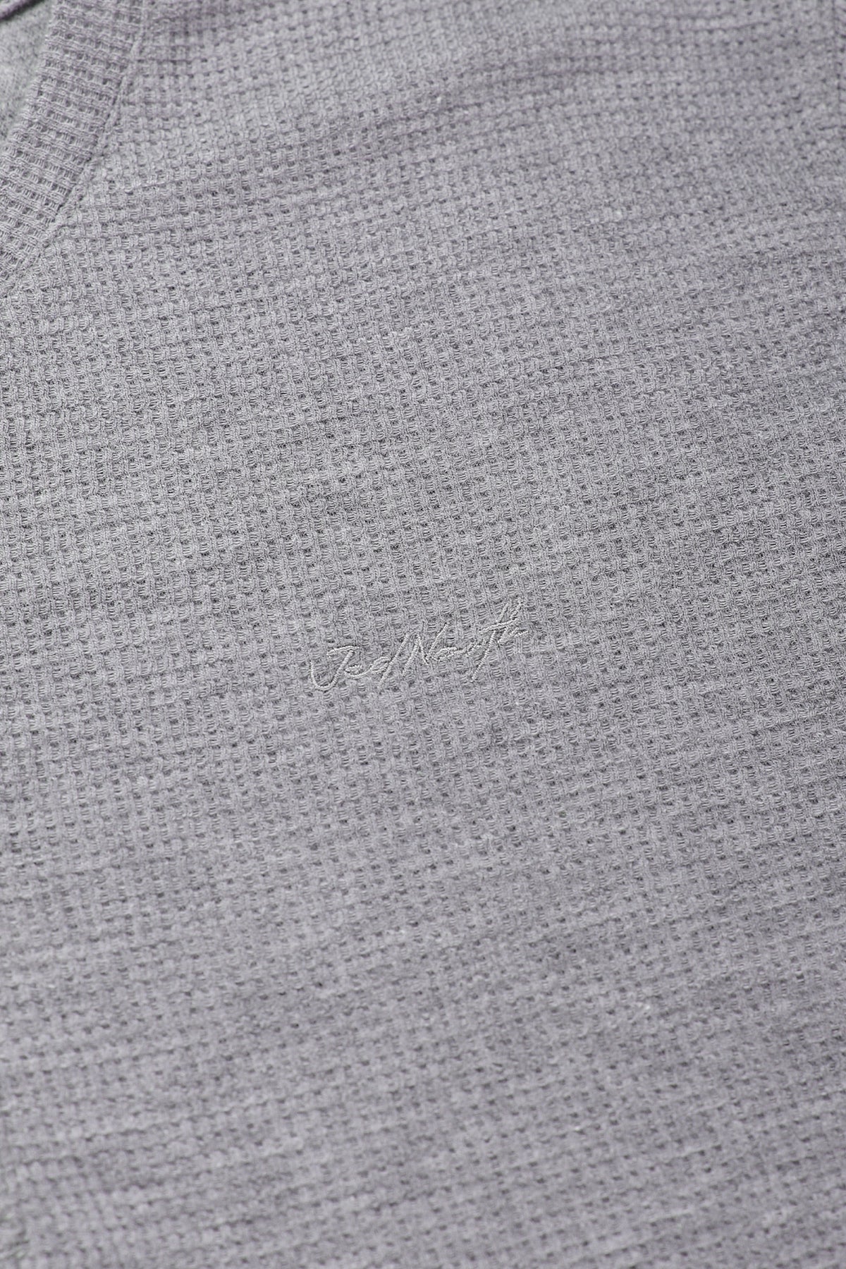 Waffle Henley T-Shirt - Light Gray - Misc image 6