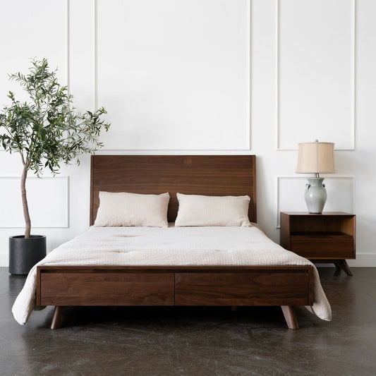 Joey - Walnut Storage Bed - Furniture image 1