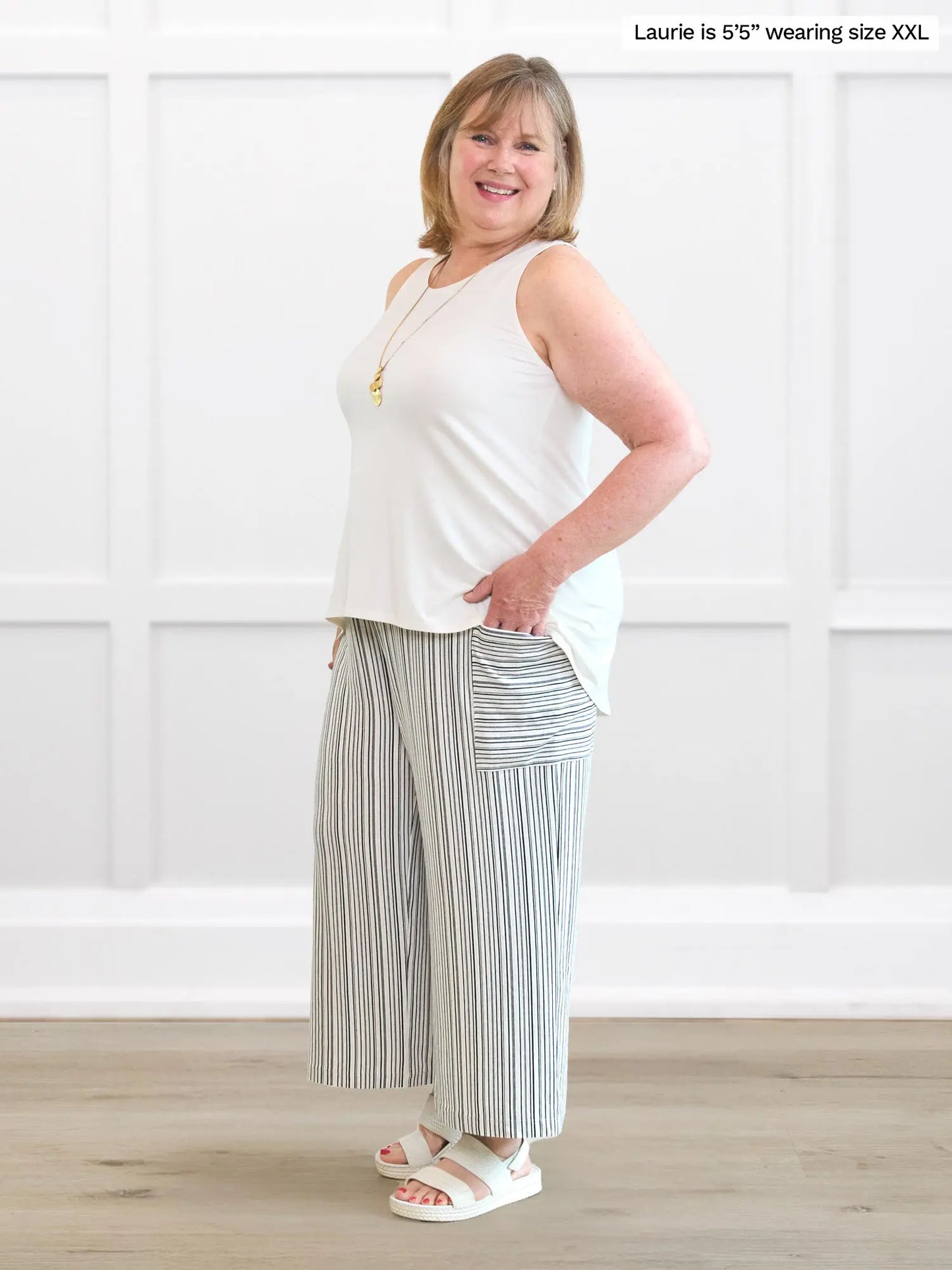 Kala striped lounge capri pant - Misc image 4