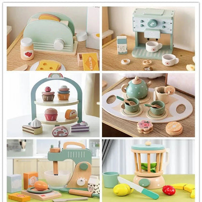 Kids Wooden Kitchen Playhouse - Kitchen & Dining image 11