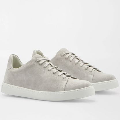 PETER MILLAR Women's Vantage Lite Suede Sneaker - PEARL GREY - Misc image 1