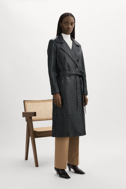 ERMA | Leather Trench Coat - Misc image 1