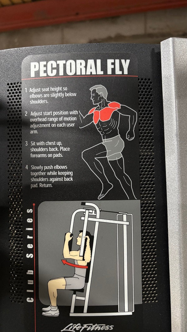 Used Life Fitness Pec Fly - Kitchen & Dining image 3