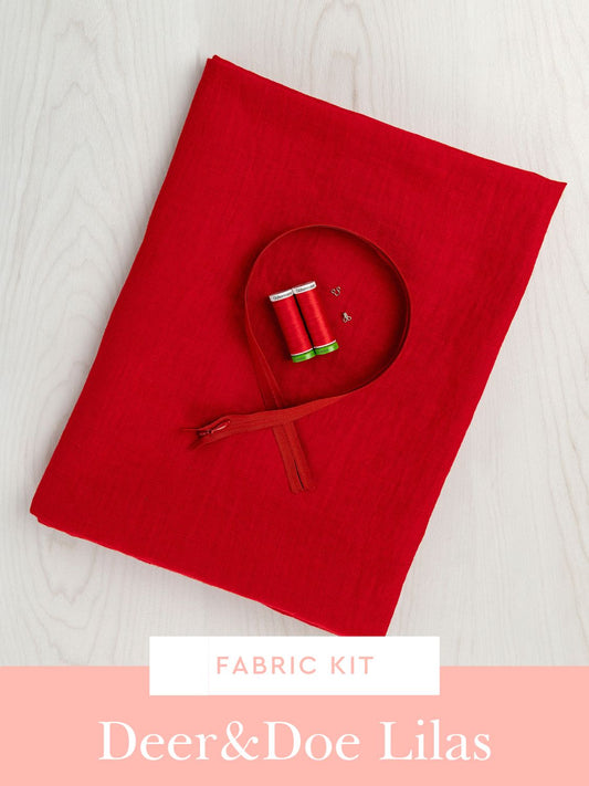 Lilas Dress Kit | Tomato Midweight European Linen - Misc image 1