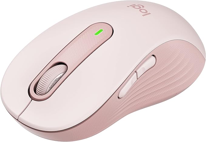 Logitech Signature M650 (Rose) Optical - Wireless - Bluetooth/Radio Frequency - Rose - USB - 2000 dpi - Scroll Wheel - 5 Button(s) - 5 Programmable Button(s) -  910-006251 - Gadgets image 1