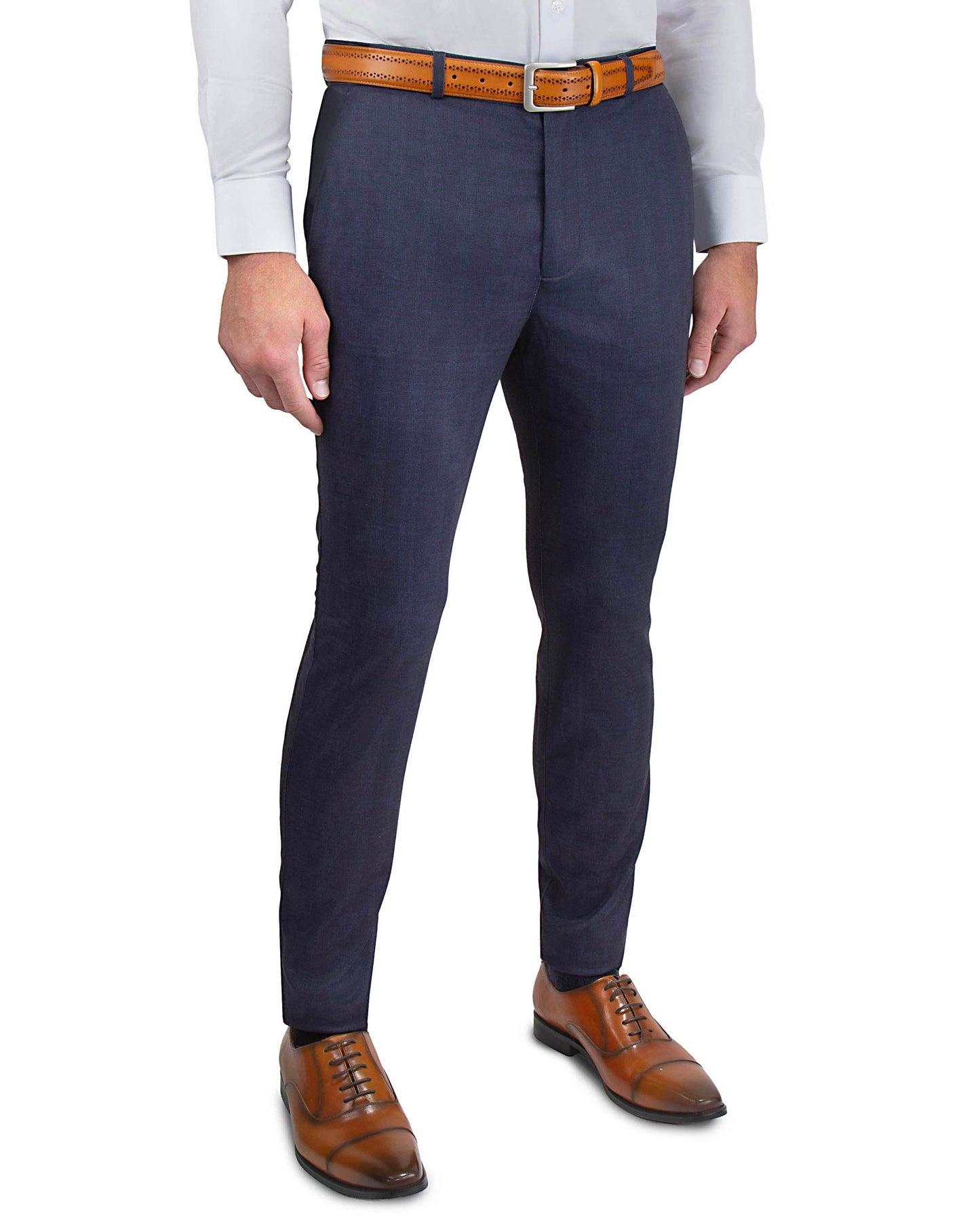 Athletic Fit Stretch Suit - Midnight Navy Plaid - Misc image 7