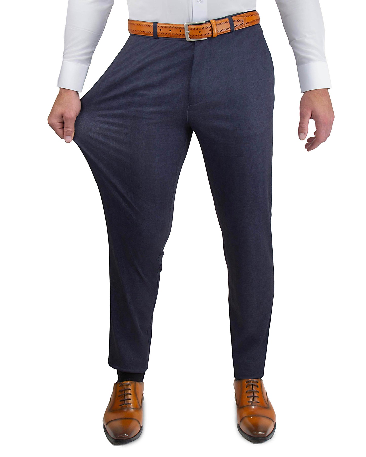 Athletic Fit Stretch Suit - Midnight Navy Plaid - Misc image 8