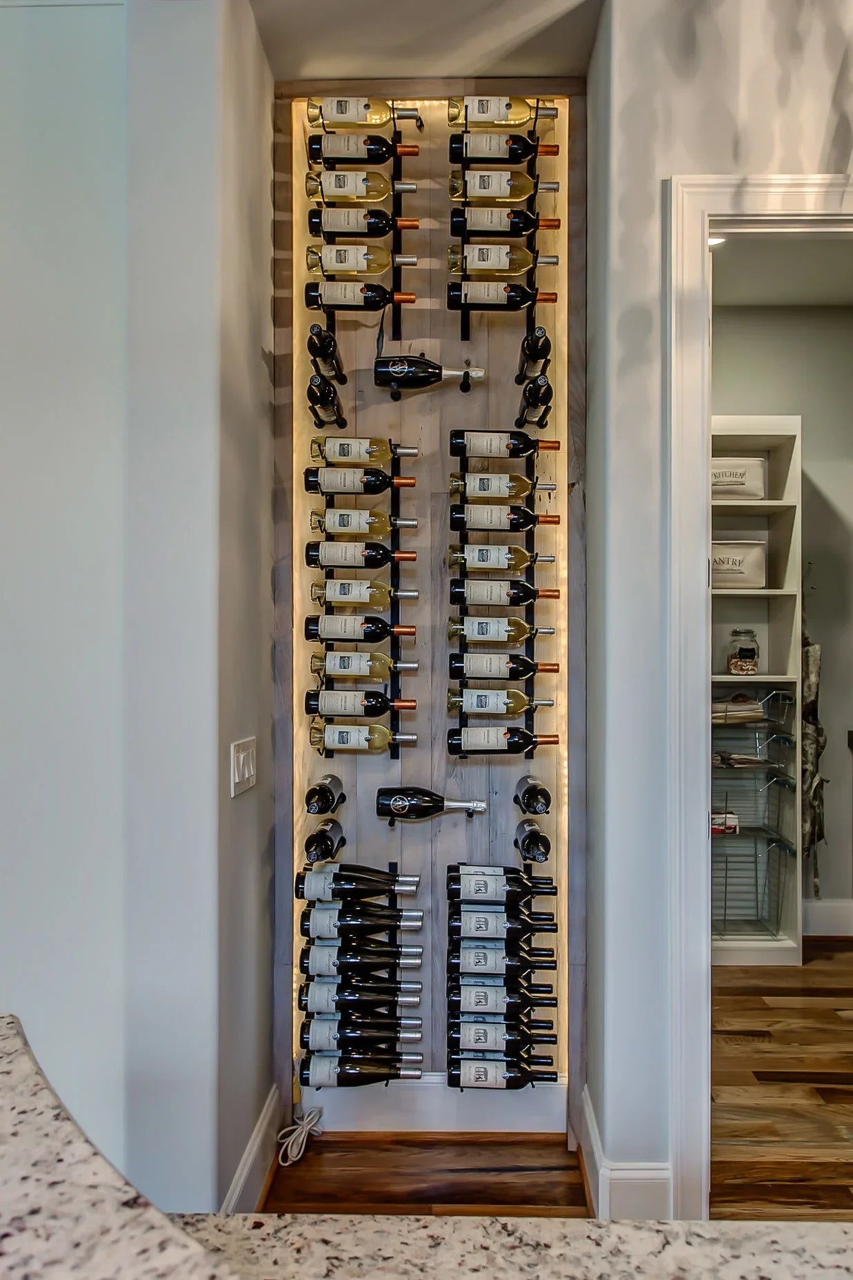 W Series Wine Rack 3 (wall mounted metal bottle storage) - Kitchen & Dining image 4