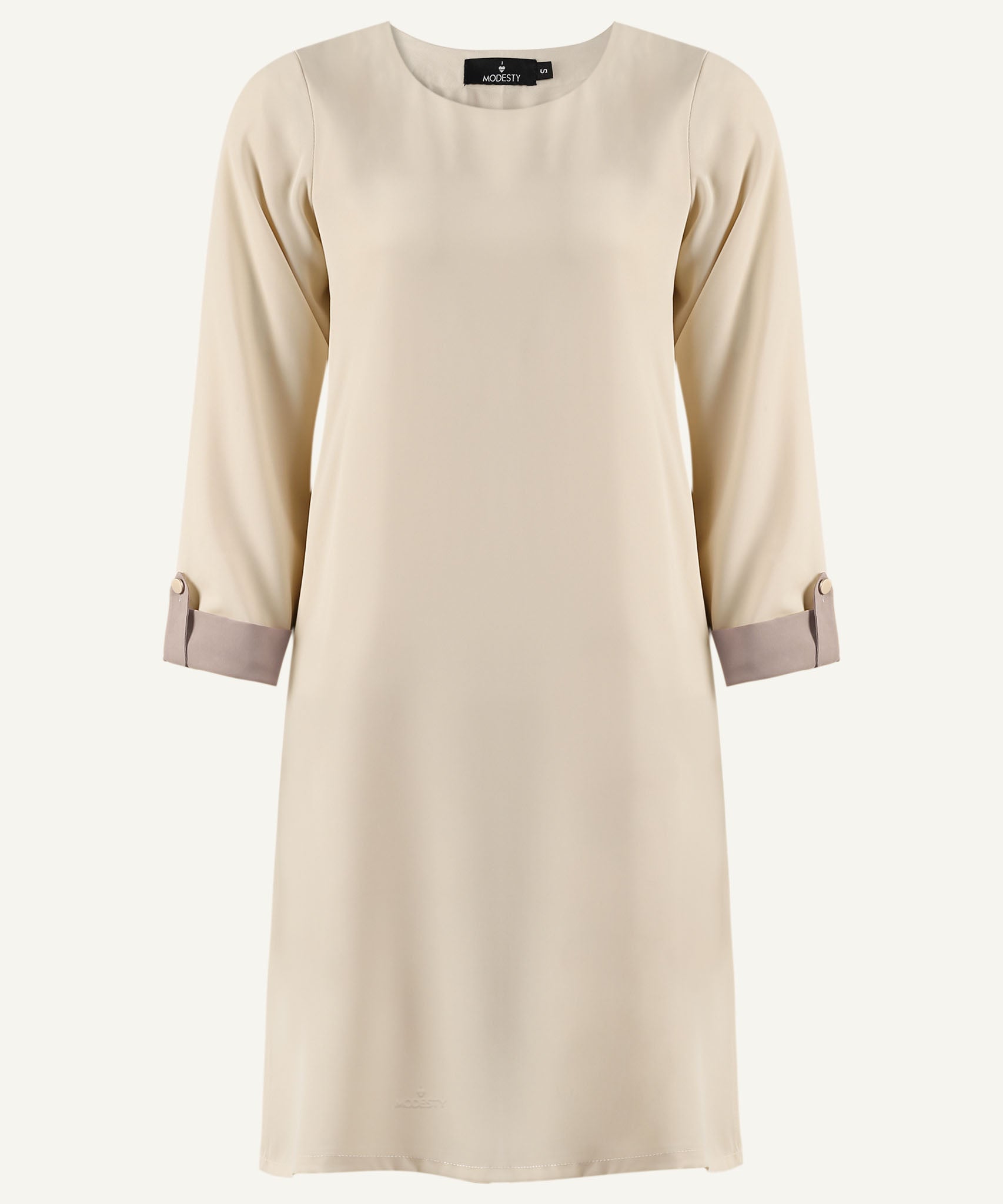Naples Yellow Contrast Roll Sleeve Matching Set - Apparel image 2