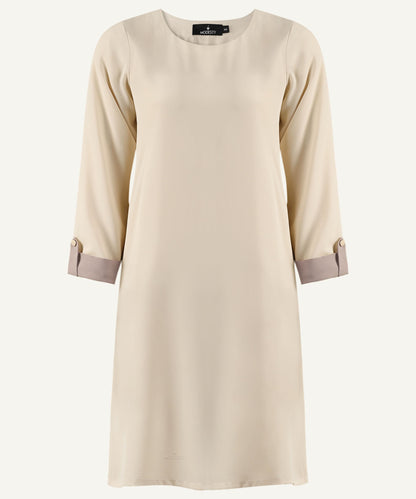 Naples Yellow Contrast Roll Sleeve Matching Set - Apparel image 2