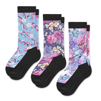 Flower Power EasyStretch™ Socks Bundle 3-Pack - Furniture image 2