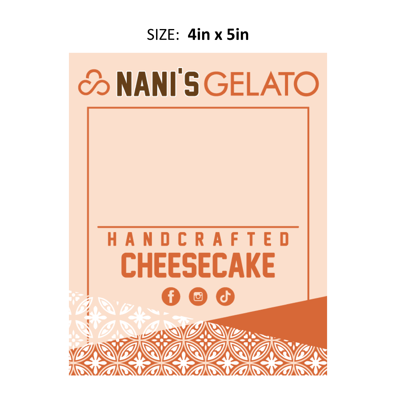 Nani's Cheesecake Sticker (Pack Of 100) - Misc image 1