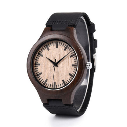 Dark Polished Wooden Watch - Apparel image 5