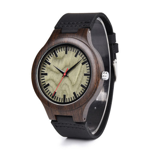 Dark Polished Wooden Watch - Apparel image 2
