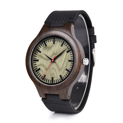 Dark Polished Wooden Watch - Apparel image 2