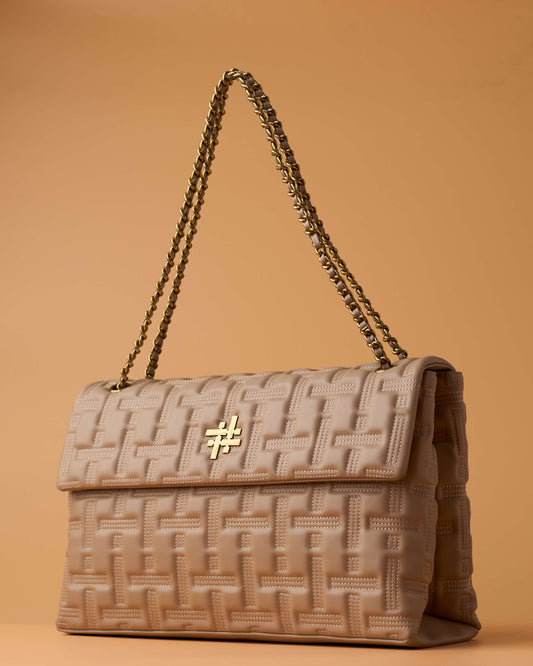 ZOYA FLAP BAG IN NUDE (XL) - Accessories image 1