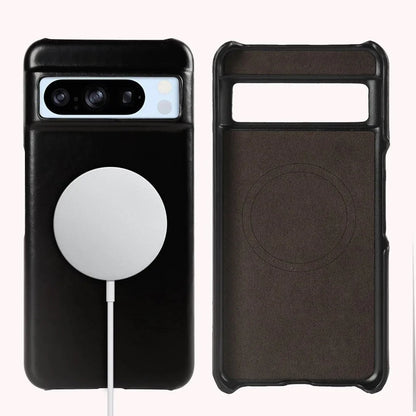 Oil Wax Genuine Leather Google Pixel Case - Furniture image 4