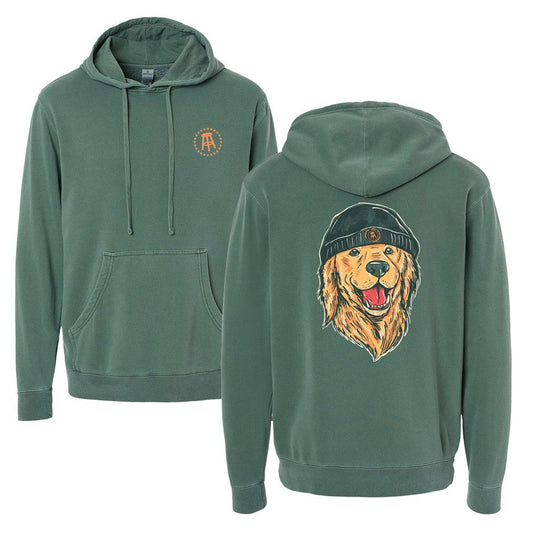 Winter Dog Pigment Dyed Hoodie - Apparel image 1
