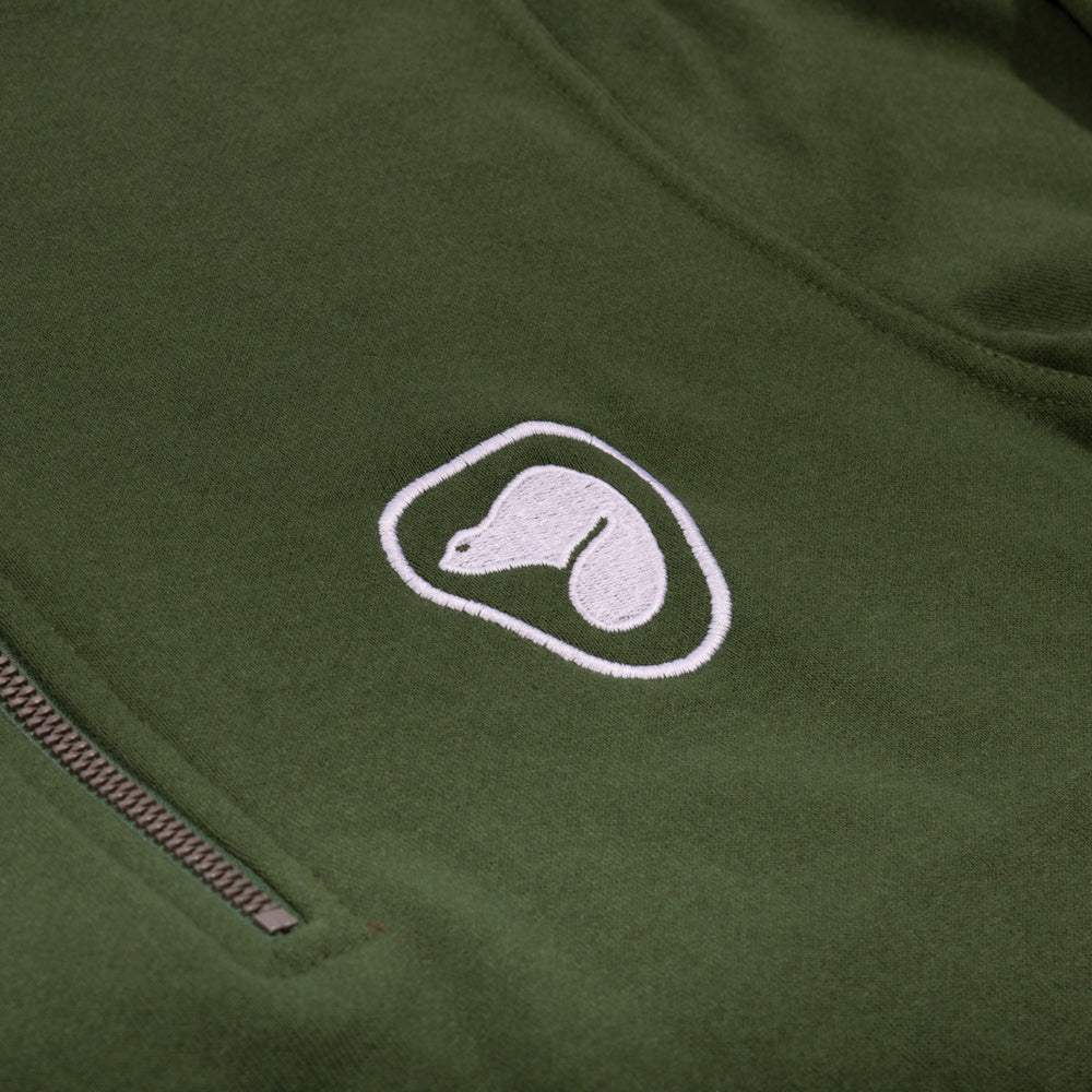 Unisex Quarter Zip Sweatshirt - Green - Apparel image 2