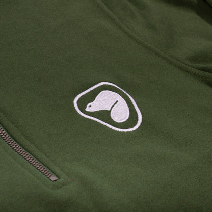 Unisex Quarter Zip Sweatshirt - Green - Apparel image 2