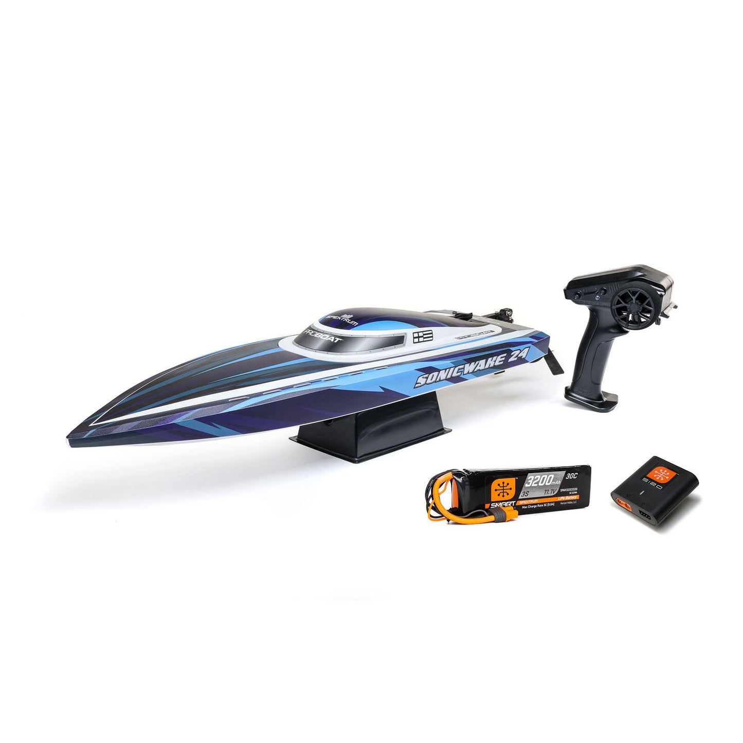 PRB-1992T2 Sonicwake 24" Self-Righting Brushless Deep-V RTR, Blue - Gadgets image 21