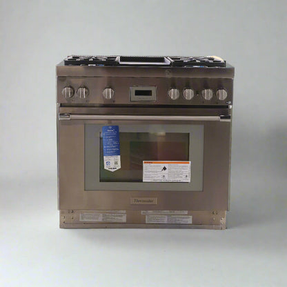 Thermador 36 Inch Dual Fuel Range with Griddle, Stainless Steel - PRD364WDHC - Misc image 2