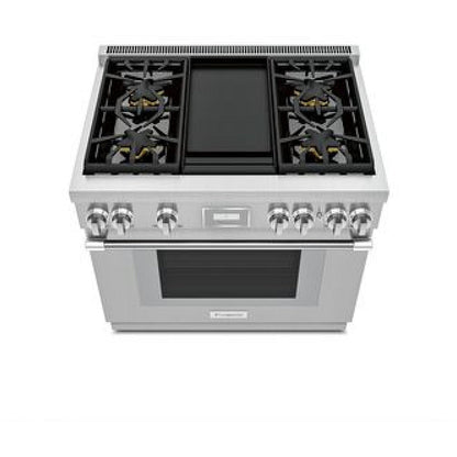 Thermador 36 Inch Dual Fuel Range with Griddle, Stainless Steel - PRD364WDHC - Misc image 6