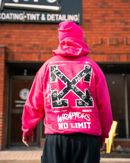 *SOLD OUT* Fluorescent Pink Wraptors x NO LIMIT Hoodie Beanie Combo - Accessories image 2