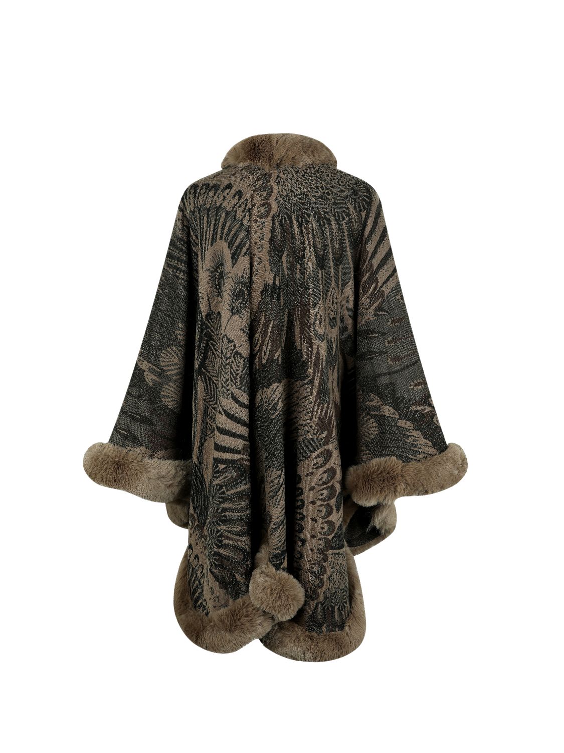 Printed Open Front Poncho - Misc image 12