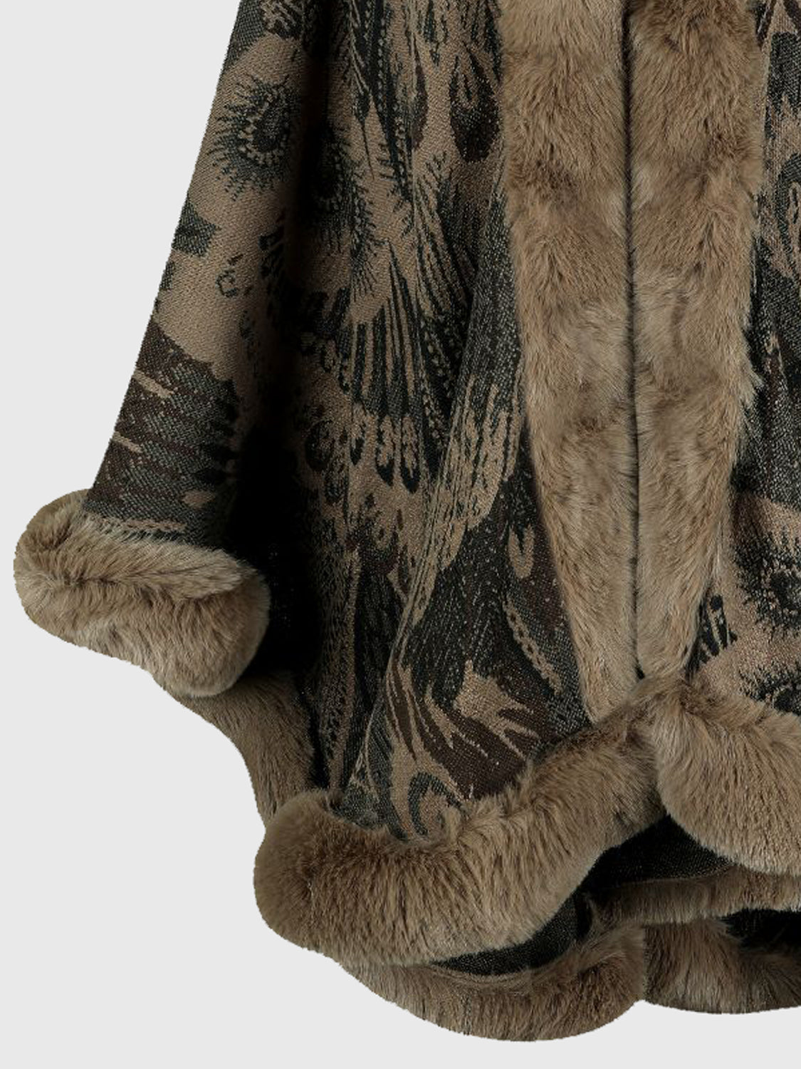 Printed Open Front Poncho - Misc image 13