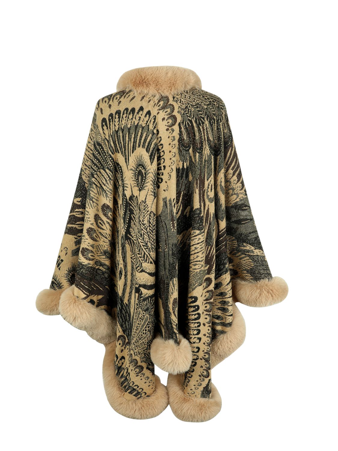 Printed Open Front Poncho - Misc image 15