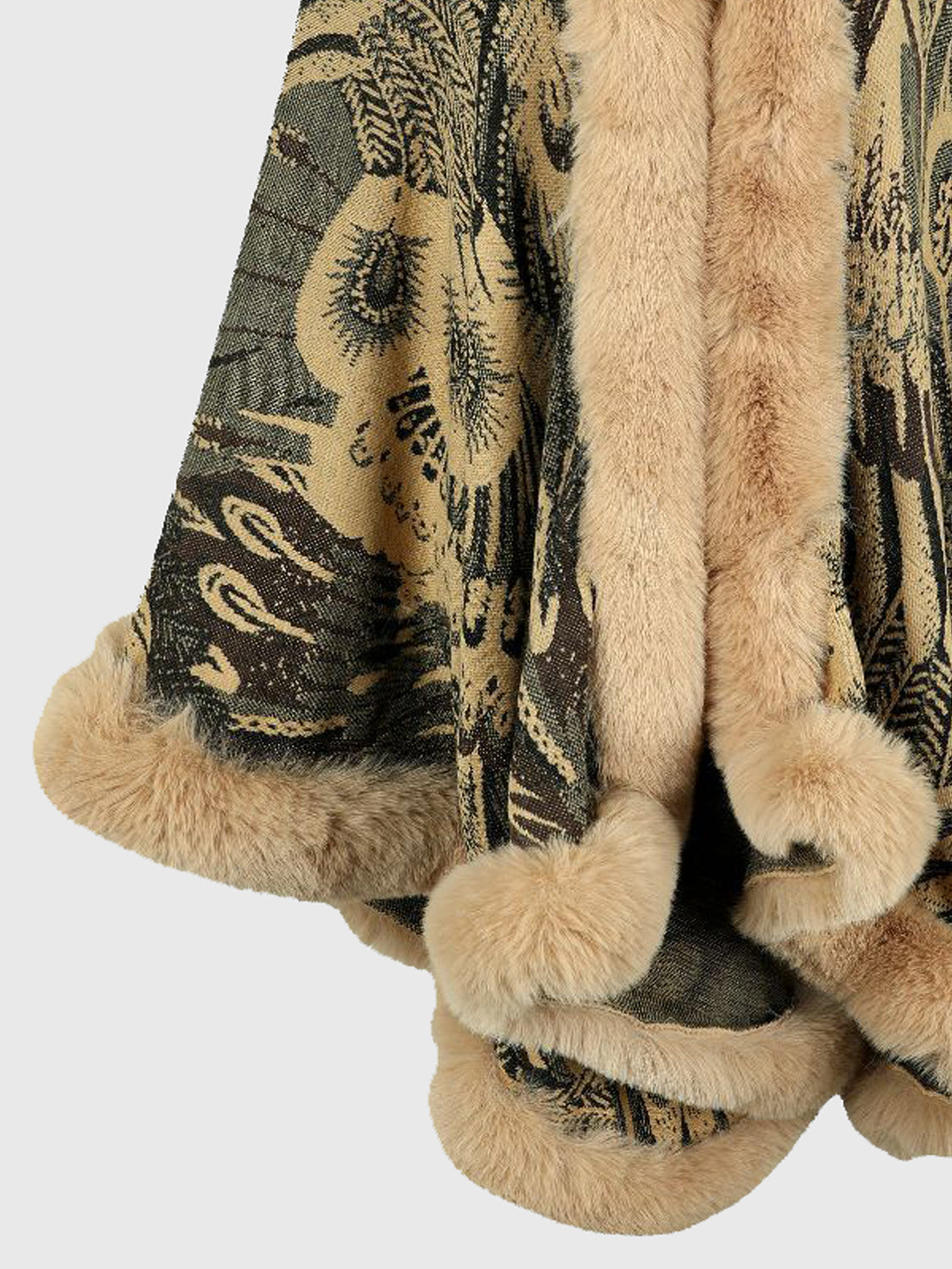Printed Open Front Poncho - Misc image 16