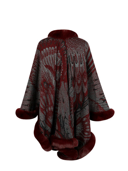 Printed Open Front Poncho - Misc image 9