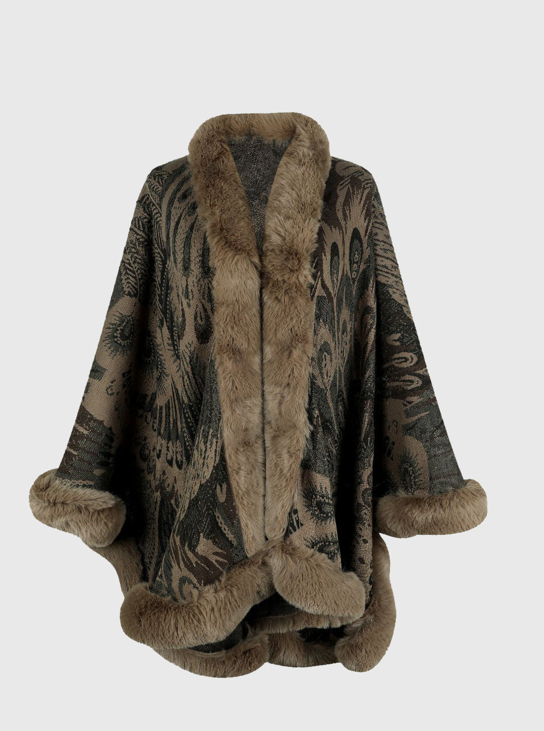 Printed Open Front Poncho - Misc image 11