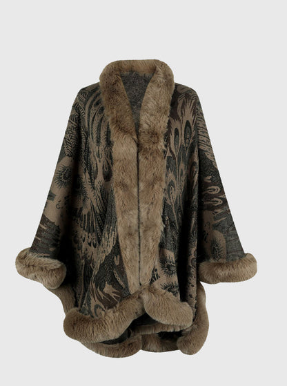 Printed Open Front Poncho - Misc image 11