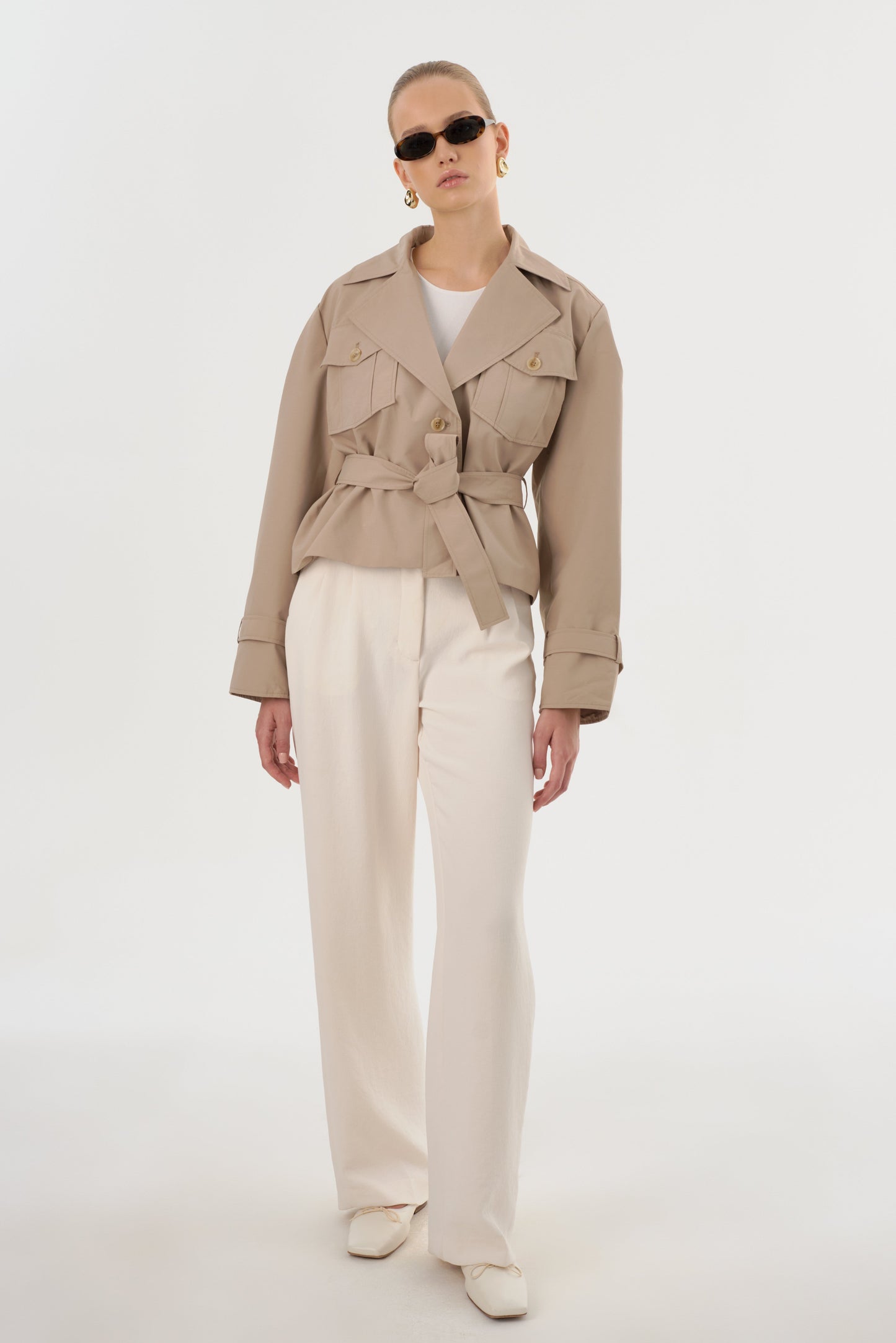 QUINN | Cropped Trench Coat - Misc image 2