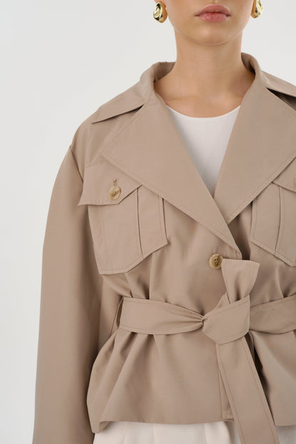 QUINN | Cropped Trench Coat - Misc image 4