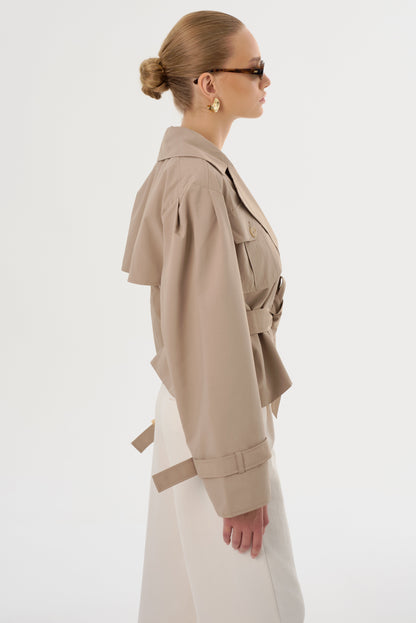 QUINN | Cropped Trench Coat - Misc image 5