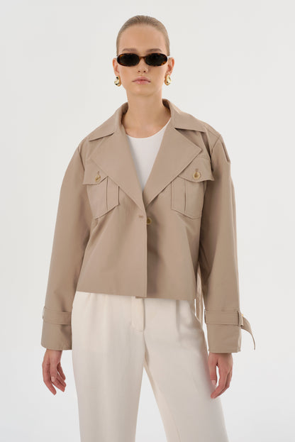 QUINN | Cropped Trench Coat - Misc image 3