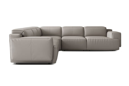 Bain 109" Leather L-Shape Corner Reclining Sofa - Misc image 18
